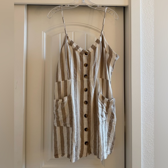 Lulu’s Striped Button Front Mini Dress | Sold out on Lulus.com - Picture 3 of 4